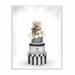 Stupell Industries 'Fashion Dog Box Stack Neutral Gray Painting' Graphic Art Wood in Brown | 15 H x 10 W x 0.5 D in | Wayfair ygg-158_wd_10x15