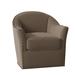 Barrel Chair - Fairfield Chair Bosley 34" Wide Swivel Barrel Chair Fabric in Gray | 34 H x 34 W x 34 D in | Wayfair 6111-31_3162 63_1009Brass