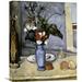 Vault W Artwork 'Blue Vase' by Paul Cezanne Painting Print on Wrapped Canvas in Blue/Green/Red | 22 H x 18 W x 1.5 D in | Wayfair