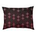 Tucker Murphy Pet™ Byrge Lattice Outdoor Dog Pillow Polyester/Fleece in Orange/Black | 42 H x 52 W x 47.25 D in | Wayfair