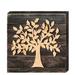 Ophelia & Co. Family Tree Mounted on Wooden Rustic Board Wall Décor in Brown | 12 H x 12 W x 1.75 D in | Wayfair B854FC4044664F848FD004EF68C6B530