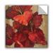 Winston Porter Vivid Red Gladiola on Gold Crop Removable Wall Decal Vinyl in Brown/Red | 10 H x 10 W in | Wayfair 3050EBF7319947E59E60D506FD7A8212