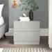 Wade Logan® Mchenry 2-Drawer Nightstand Wood/Metal in Gray | 19 H x 21 W x 16 D in | Wayfair 0F24A385BEDB4B899F5A9A78DD148B69