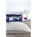 Vince Camuto Lyon Standard Cotton Modern & Contemporary Comforter Set Polyester/Polyfill/Cotton in Blue/White | Wayfair CS9788TXL-1500