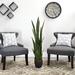 Charlton Home® Artificial Sansevieria Foliage Plant in Pot Silk/Plastic/Stone in Gray | 48 H x 9 W x 9 D in | Wayfair