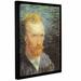 Vault W Artwork 'Self Portrait (Summer 1887)' by Vincent Van Gogh Framed Painting Print on Wrapped Canvas in Green | 8 H x 10 W x 2 D in | Wayfair