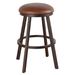 Millwood Pines Andre Swivel Bar, Counter & Extra Tall Stool Upholstered/Metal in Black/Brown | 26 H x 16.5 W x 16.5 D in | Wayfair