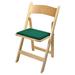 Kestell Furniture Maple Wood Padded Folding Chair Vinyl/Fabric in Brown | 35.5 H x 17.25 W x 14.25 D in | Wayfair M-210T-F-Dark Green Felt/Pecan