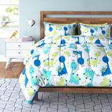 Isabelle & Max™ Ahlerich Blue/Green/White Microfiber Comforter Set | Twin Comforter + 4 Additional Pieces | Wayfair