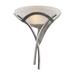 World Menagerie Tadcaster 1-Light Dimmable Wallchiere Glass/Metal in Gray | 18 H x 16 W x 8 D in | Wayfair B1E4831FB64D4D57B5A7151C356748D1