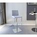 Orren Ellis Jayceson Swivel Adjustable Height Bar Stool Plastic/Acrylic/Metal in White | 16 W x 16 D in | Wayfair 0813-AS-WHT