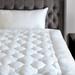 White Noise Lofty 100% Cotton Plush Gel Fiber Filled Mattress Topper Polyester | 75 H x 39 W in | Wayfair ANEW2564 41377253