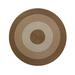 White Round 6' Area Rug - August Grove® McClure Machine Woven Braided Rug - Octagon Area Rug, Polypropylene | Wayfair