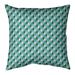 Latitude Run® Avicia Retro Diamonds Square Pillow Cover & Insert Polyester/Polyfill in Green/Blue | 20 H x 3 D in | Wayfair