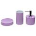 Latitude Run® Parkgate 3-Piece Bathroom Accessory Set Resin, Wood in Indigo | Wayfair Gedy YU281-79