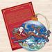 The Holiday Aisle® Decorative Up Up & Away Ball Wood Ornament Wood in Blue/Brown/Red | 5 H x 5.5 W x 0.3 D in | Wayfair 8112160