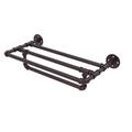 Williston Forge Bayer 36" Wall Mounted Towel Shelf w/ Towel Bar Metal in Brown | 5.8 H x 10.8 D in | Wayfair 49DCA1A00AE146DF88915C8E0FB552C9