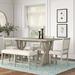 Kelly Clarkson Home Chiara 6 - Person Solid Wood Dining Set Wood/Upholstered in Gray | Wayfair 6FD9B3E55571474A9146EF2075761448
