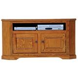 Red Barrel Studio® Maramec Solid Wood Corner TV Stand for TVs up to 55" Wood in Yellow | 27 H in | Wayfair 014CF2EA67154D9599934B4050528027