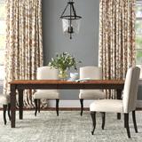 Lark Manor™ Alyra Extendable Solid Oak Dining Table Wood in Black | 30.12 H in | Wayfair FC28F824CE5E4C7A972E4BEC49CA3EF3
