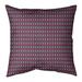 Latitude Run® Avicia Diamonds Square Pillow Cover & Insert Polyester/Polyfill in Pink | 18 H x 18 W x 3 D in | Wayfair
