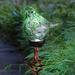 Exhart Solar Pearlized Hand Blown Glass Bird Garden Stake, 6 by 31 Inches Glass/Metal in Green | 30.9 H x 5.9 W x 2.75 D in | Wayfair 14391-RS