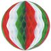 The Party Aisle™ Tissue Ball in Green/Red | 19" H x 19" W x 12" D | Wayfair 11A501A22B9141F497C338C81E227021