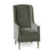 Fairfield Chair Reed Wingback Arm Chair Wood/Upholstered in Green/Brown | 44 H x 24.5 W x 29 D in | Wayfair 6086-04_ 9953 22_ Tobacco