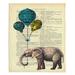 World Menagerie Schoenchen Elephant Balloons Blanket Polyester | 51 W in | Wayfair 95981D962E22446387261C14D84848D4