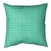 Latitude Run® Avicia Diamonds Square Pillow Cover & Insert Polyester/Polyfill in Green/Blue | 16 H x 16 W x 3 D in | Wayfair