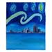 Hokku Designs Hendersonville Starry Night Detroit Skyline Blanket Polyester | 51 W in | Wayfair 4E39447C370F4F779343200942CC253E