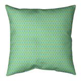 Latitude Run® Avicia Diamonds Square Pillow Cover & Insert Polyester/Polyfill in Green/Yellow | 16 H x 16 W x 3 D in | Wayfair