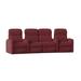 Latitude Run® Home Theater Row Seating (Row of 4) Microfiber/Microsuede in Red | 44 H x 126 W x 43 D in | Wayfair 2817628A24BB4E399AEA8B9C01CE5D0E