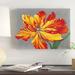 East Urban Home Tulip Portrait I by Timothy O'Toole - Painting Print on Canvas in Green/Red/Yellow | 14 H x 19 W x 2 D in | Wayfair