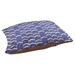 Tucker Murphy Pet™ Chelan Lined Chevrons Indoor Dog Pillow Polyester in Blue/White | 7 H x 39.5 W x 25.9 D in | Wayfair