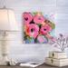 Bungalow Rose 'Bouquet in ' Painting Print on Wrapped Canvas in Pink | 18 H x 18 W x 2 D in | Wayfair 7B9E633EA5644AC49F52F533DD8B8283