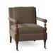 Armchair - Fairfield Chair Leslie 31.5" Wide Slipcovered Armchair Polyester/Other Performance Fabrics in Gray/Black/Brown | Wayfair