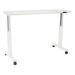 Symple Stuff Harkless Height Adjustable Standing Desk Converter Plastic/Acrylic/Metal in White | 43.25" H x 60" W x 23.5" D | Wayfair