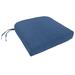 Darby Home Co Encinitas Knife Edge Indoor/Outdoor Sunbrella Dining Chair Cushion in Blue | 3.5 H x 23 W in | Wayfair