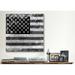 Winston Porter Flags U.S.A. - Grunge Graphic Art on Wrapped Canvas in Black/Gray/White | 12 H x 12 W x 0.75 D in | Wayfair