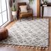 Gray/White 27 x 0.39 in Indoor Area Rug - Union Rustic Powell Geometric Handmade Tufted Wool Gray/Ivory Area Rug Wool | 27 W x 0.39 D in | Wayfair