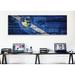 Winston Porter Las Vegas Flag, Planks w/ City Skyline - Wrapped Canvas Panoramic Graphic Art Canvas in White | 12 H x 36 W x 0.75 D in | Wayfair