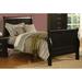 Red Barrel Studio® Brodeur Low Profile Sleigh Standard Bed Wood in White/Black | 47 H x 41 W x 85 D in | Wayfair E059D5C939784A7FAC7B9B0963733E56