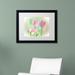 Winston Porter Three Pink Tulips by Lois Bryan - Picture Frame Photograph Print on Canvas Canvas | 11 H x 14 W x 0.5 D in | Wayfair LBR0291-B1114MF
