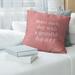East Urban Home Stay Hungry Quote Linen Pillow Cover Linen in Red/White | 26 H x 26 W x 0.5 D in | Wayfair 25B08EB02CC74E908859A62F654825AC