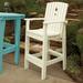 Rosecliff Heights Yorba 30" Patio Bar Stool Wood in Blue | 52.5 H x 24.5 W x 26 D in | Wayfair A61BF500585049349E337D3A90C8FF8C