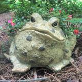 HomeStyles Toad Hollow "Classic" Statue Planter Fiberglass/Resin/Plastic/Concrete/Stone in Brown | 10 H x 15 W x 14.25 D in | Wayfair 98726