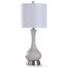 Latitude Run® Bessellieu 31" Table Lamp Resin/Linen/Metal in Gray/White | 31 H x 13 W x 13 D in | Wayfair 0B0637E7EEB54736B9A9A4837038C669