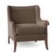 Wingback Chair - Fairfield Chair Winslow 31.5" Wide Wingback Chair Polyester/Other Performance Fabrics in White/Brown | Wayfair