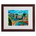 Wrought Studio™ 'Valley House' Picture Frame Print on Canvas Canvas | 11 H x 14 W x 0.5 D in | Wayfair MA0400-W1114MF